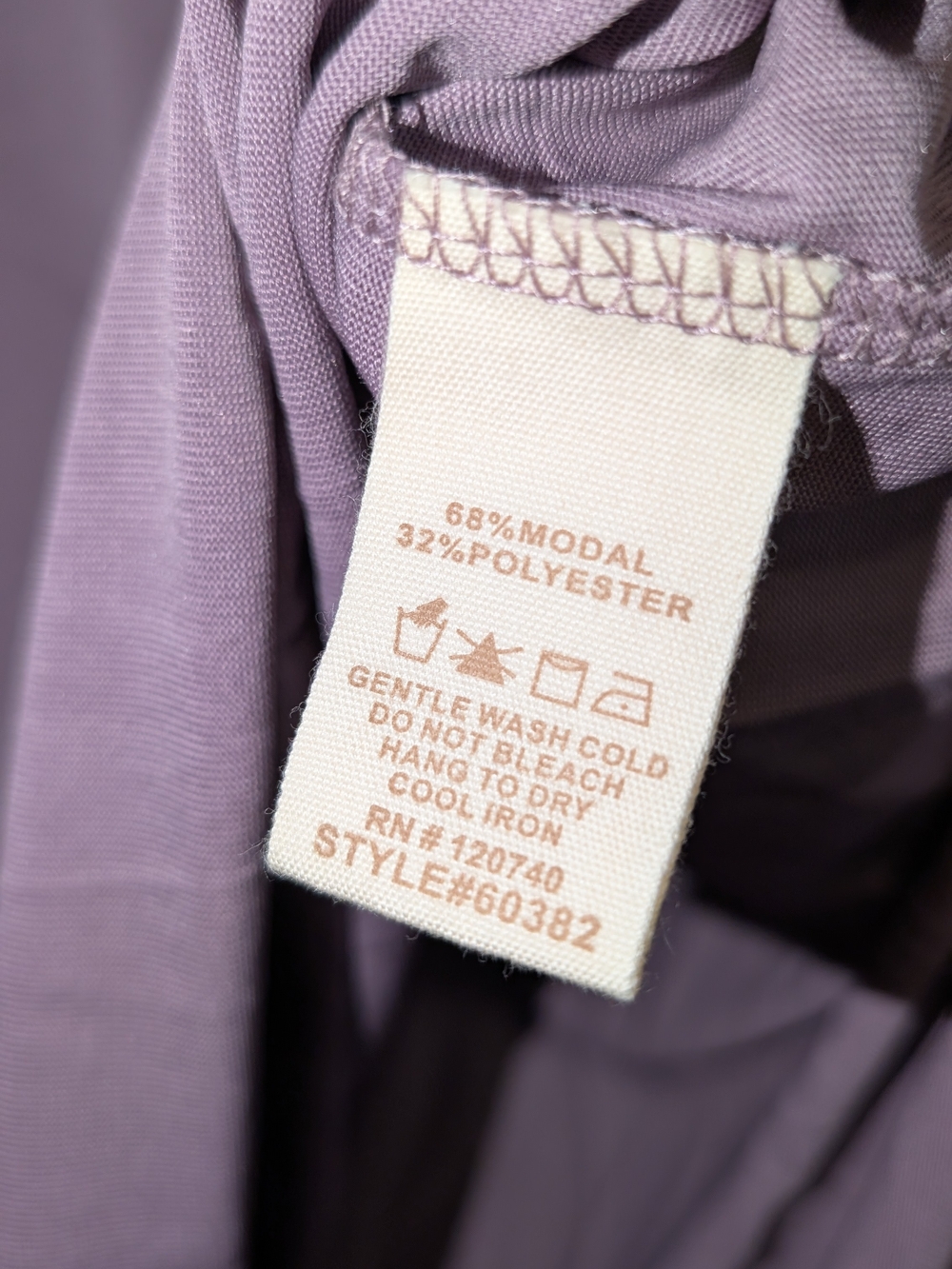 Mystree - NWT - Lightweight Lavender Long Sleeve Top - Picture 5 of 5